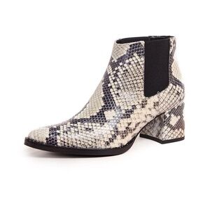 Freda Salvador Virgo snakeskin booties